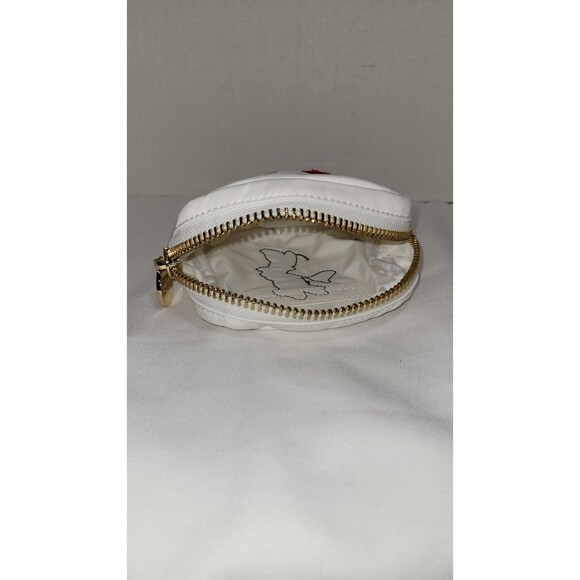 Stoney Clover Lane x Disney Minnie Mouse Mini Pouch White Nylon, Gold Hardware - Picture 6 of 7
